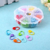 104 pcs locking stitch markers resin small clip knitting tools crochet latch knitting accessories needle clip hook with box