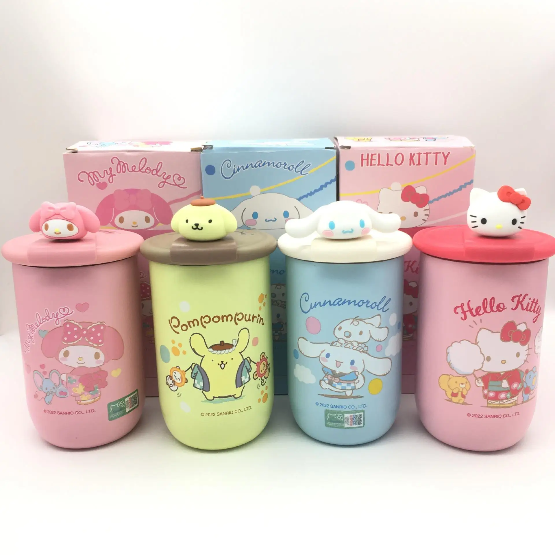 

Kawaii Sanrio, Hello Kitty My Melody Милая мультяшная Девушка Спорт Высокое качество большая емкость Нержавеющая Сталь Студент Питьевая чашка подарок
