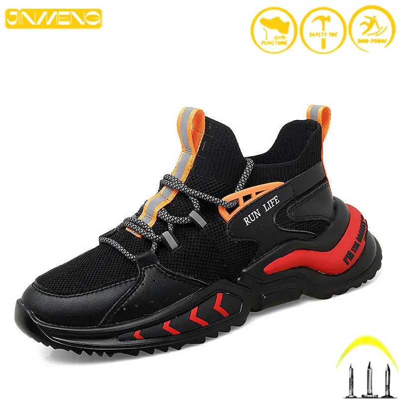 

Work Safety Zapatos Comfortable Stab-proof Construction Outdoor Running Mountaineering Sneakers for Men and Women