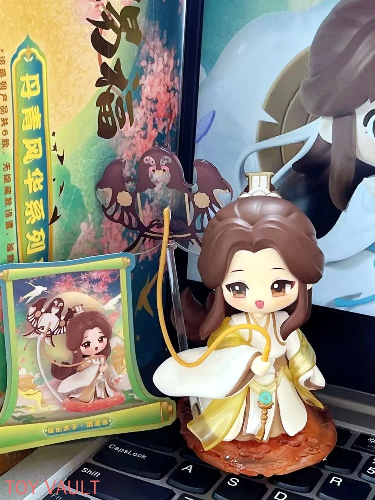 Фото Оригинальные коллекционные фигурки Tianguan Blessing: серия Danqing Fenghua, декоративные игрушки, модные сувениры ручной работы, подарки №3