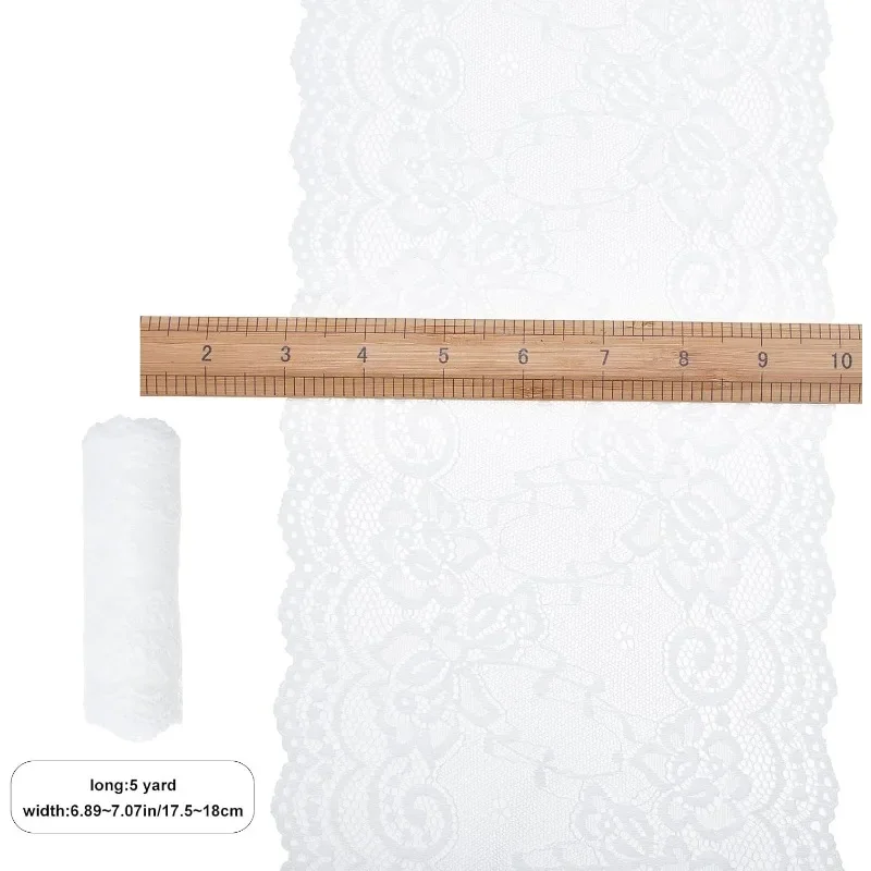 Белая Хлопковая Кружевная Бейка 5 Ярдов Ширина 6 9 Дюйма Для Скатерти Платья