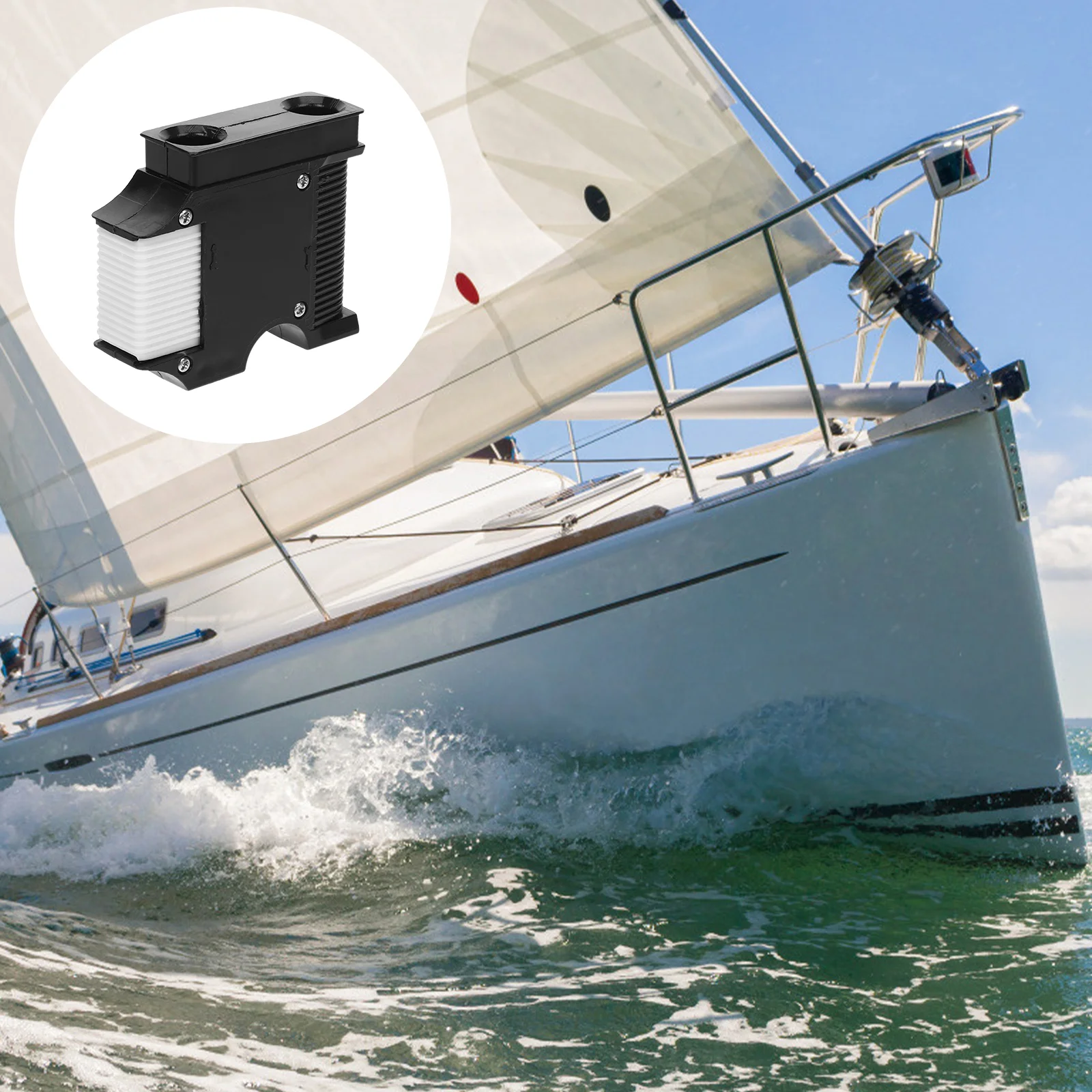 

2pcs Heavy Duty Hangers Marine Hooks Boat Cleat Clips