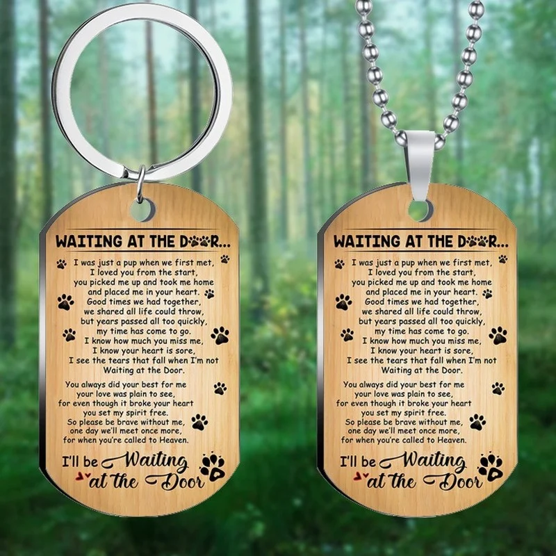 Брелок для ключей с надписью Женский цветной печатный мужчин принтом собачьей