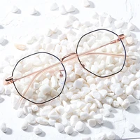 fashional full rim metal frame glasses for man and woman anti blue light lneses with spring hinges optical spectacles