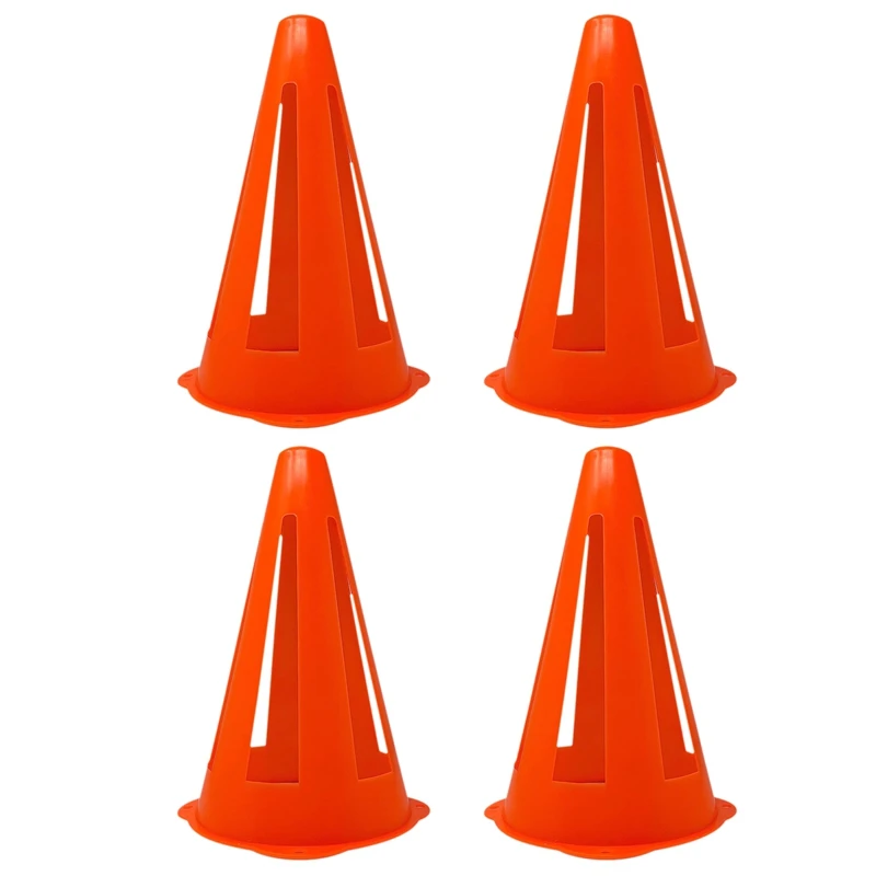 

Flexible Orange Goal Cones For Drills + Practice For Training + Games - 9 Inches