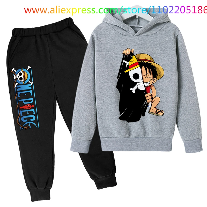 Новинка аниме цельный Луффи унисекс хип-хоп худи Детские свитшоты манга одежда
