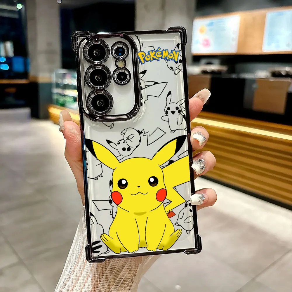 Фото Чехол с изображением мультяшных покемонов и пикачу для Samsung Galaxy S26 S25 Ultra S26Ultra S24 S23 S22 S21 Plus + S20 S26 FE 5G. №4
