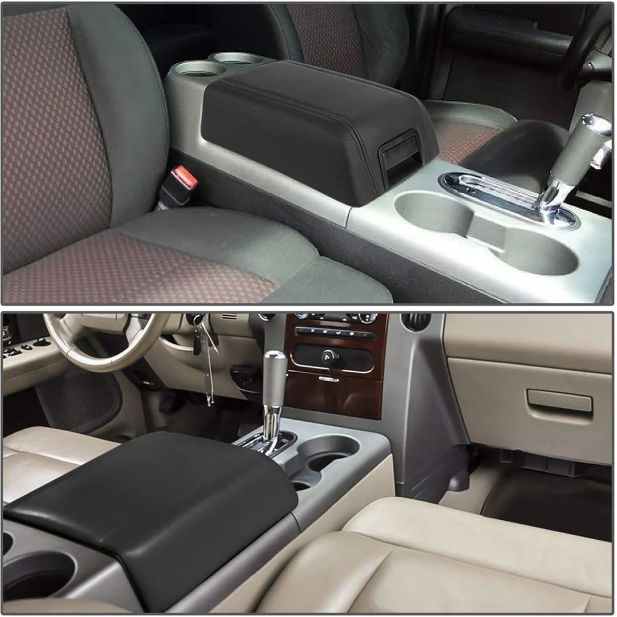 Крышка подлокотника центральной консоли автомобиля GECS-004-BK для Ford F-150 F150 Lincoln Mark LT