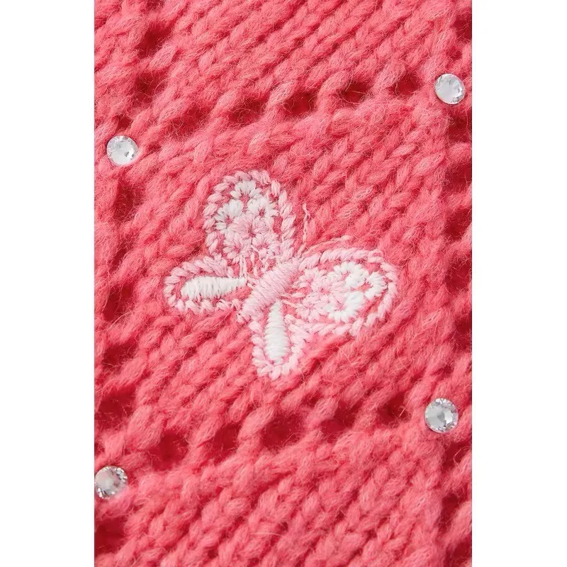 Женский винтажный Трикотажный свитер с круглым вырезом и полурукавами