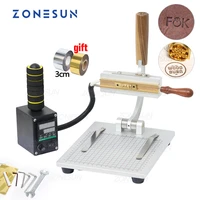 zonesun hot foil stamping machine custom logo bronzing heat press tool paper leather stamp alphabet brass mold embossing wt 90zm