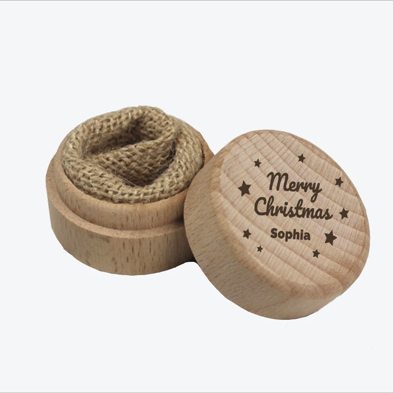 

Personalised Merry Christmas Wooden Tooth Box Engraved Keepsake Box Infant Gift Box Trinket Lost Tooth Holder Tooth Box M