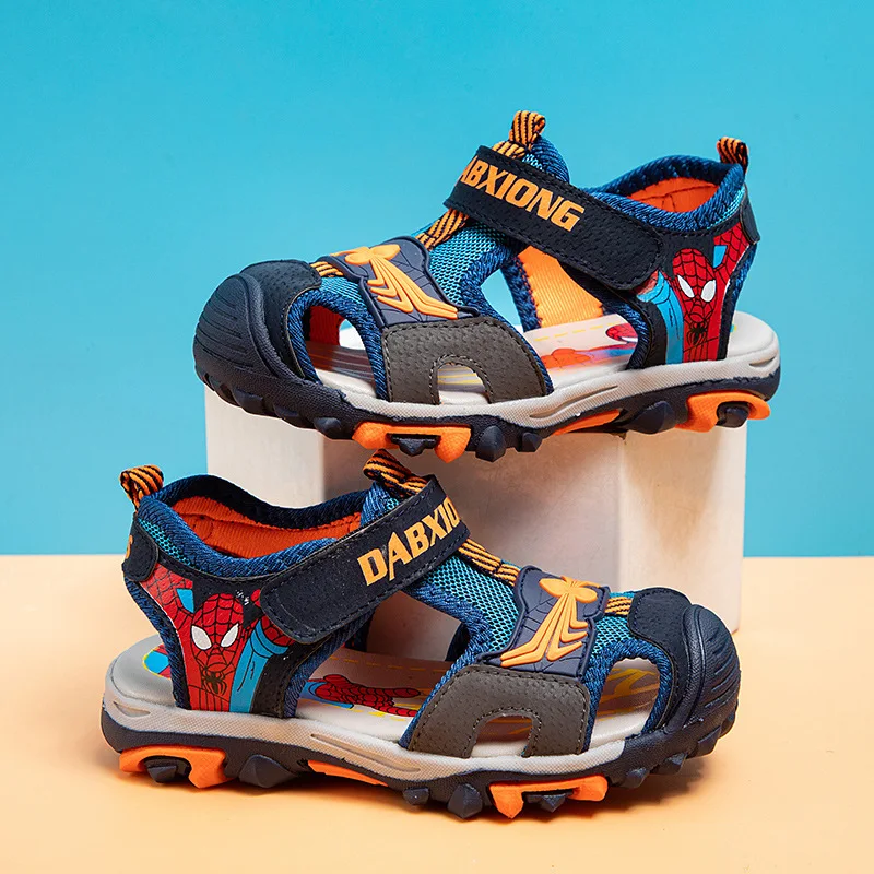 Детские Нескользящие сандалии с мягкой подошвой и мультяшным принтом