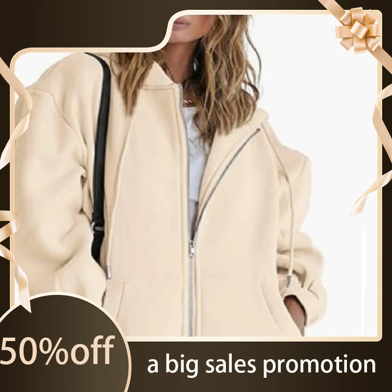 

Женский Повседневный Кардиган с капюшоном, на молнии