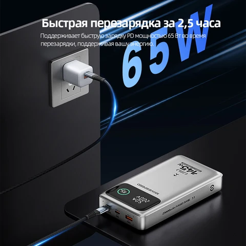 MOVESPEED M25Pro 140 Вт Power Bank 25000 мАч Тип C PD Быстрая зарядка Powerbank Внешнее зарядное устройство для ноутбука MacBook Lenovo