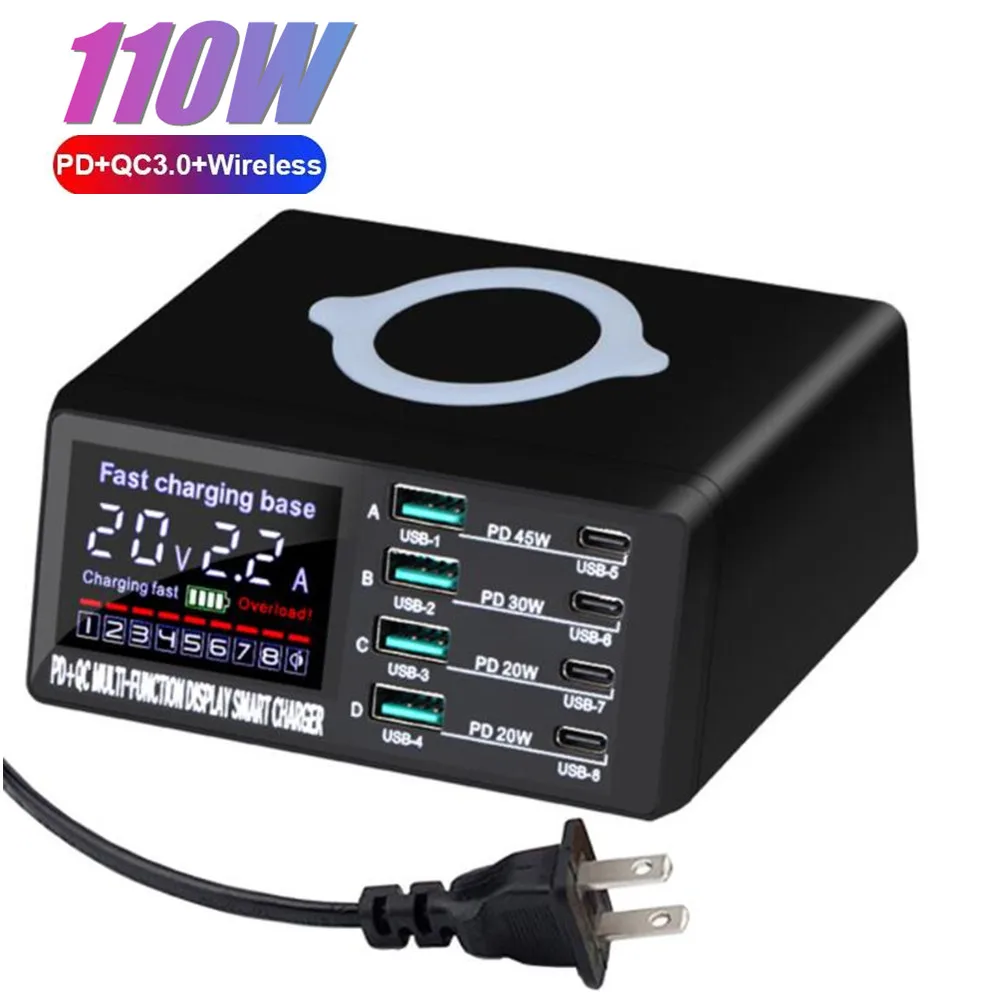 

USB-адаптер для быстрой зарядки, 110 Вт, PD, USB C