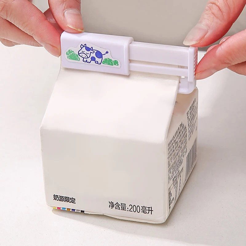 

Пластиковый зажим в японском стиле для запечатывания молочной картонной коробки, зажим для запечатывания напитков, зажим для упаковки закусок, бытовой зажим для запечатывания пищевых продуктов