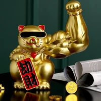 kirin arm robbery cat decoration creative vigorous muscle giant arm lucky cat home living room decoration gift
