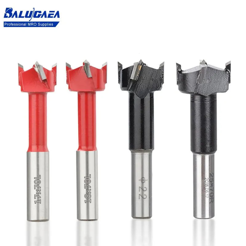 

Alloy Four Flute Left/Right Rotation Router Drill Bit 70MM Length 15-35mm Diameter Black Red Woodworking Row Drill Tools