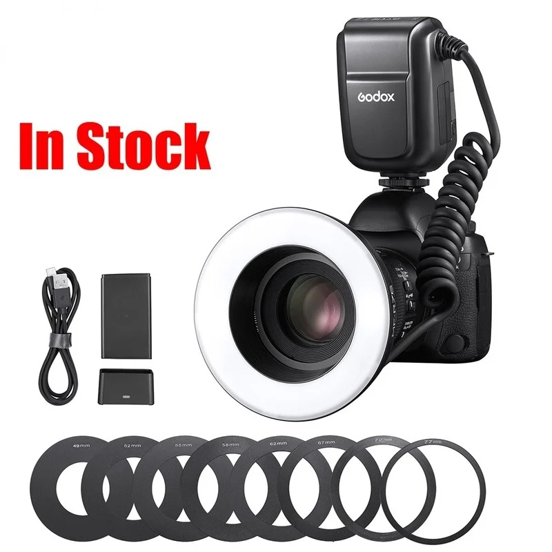 

Godox MF-R76 RING76 5000K Macro LED Ring Light Speedlite Flash Light for Sony Canon Nikon Camera 5D 6D 7D 60D 70D 80D D850 A7MIV