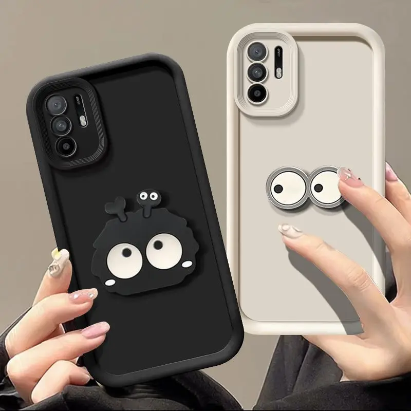 Фото Милый силиконовый чехол с 3D-глазами для Xiaomi 17T Pro, 15T, 14T, 13T, 11T, Mi 13, 12, 11 Lite 5G NE, противоударный чехол №5