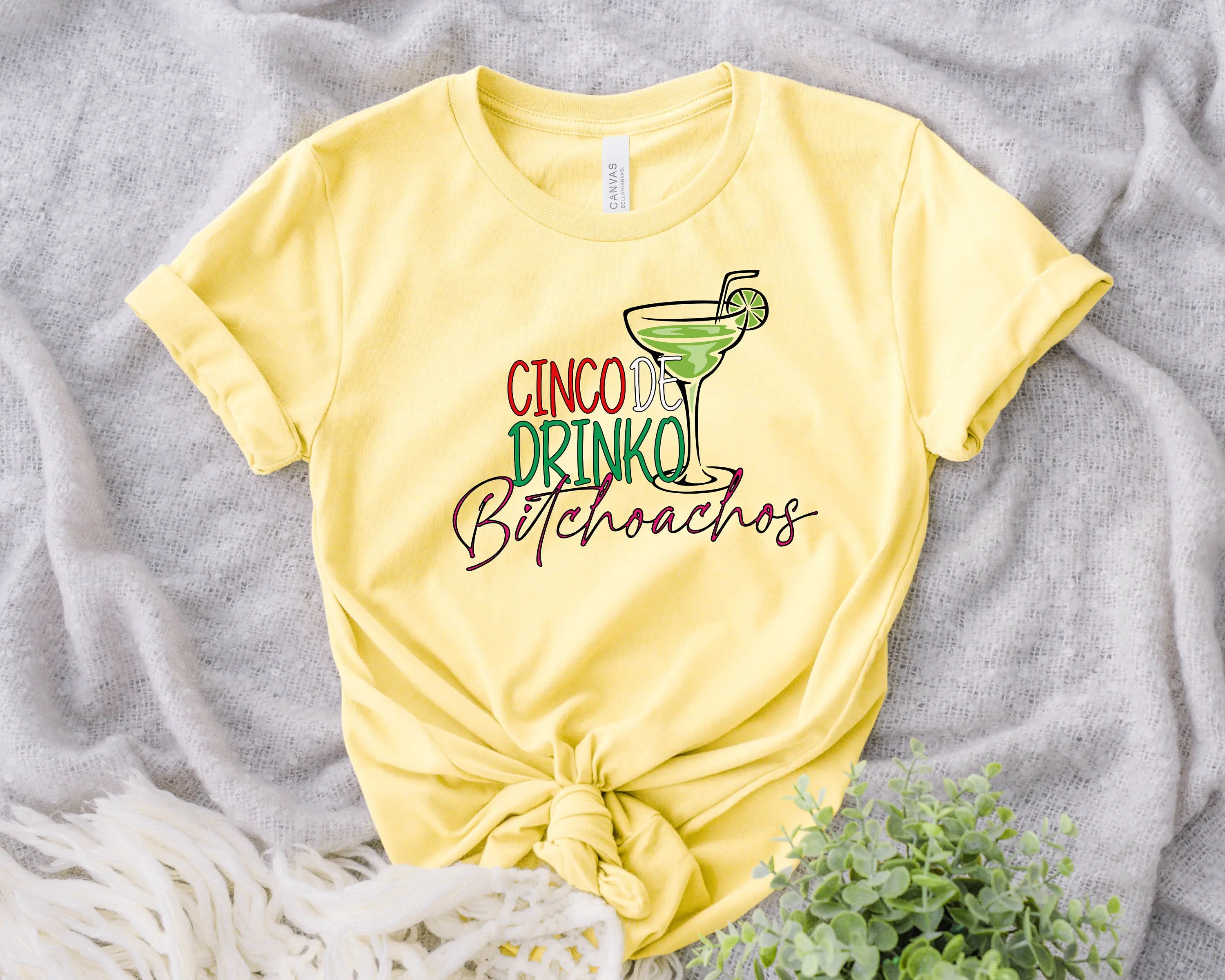 Футболка Cinco De Drinko Bitchoachos Margarita Mayo Mexico Drinking Mexican Party Hispanic