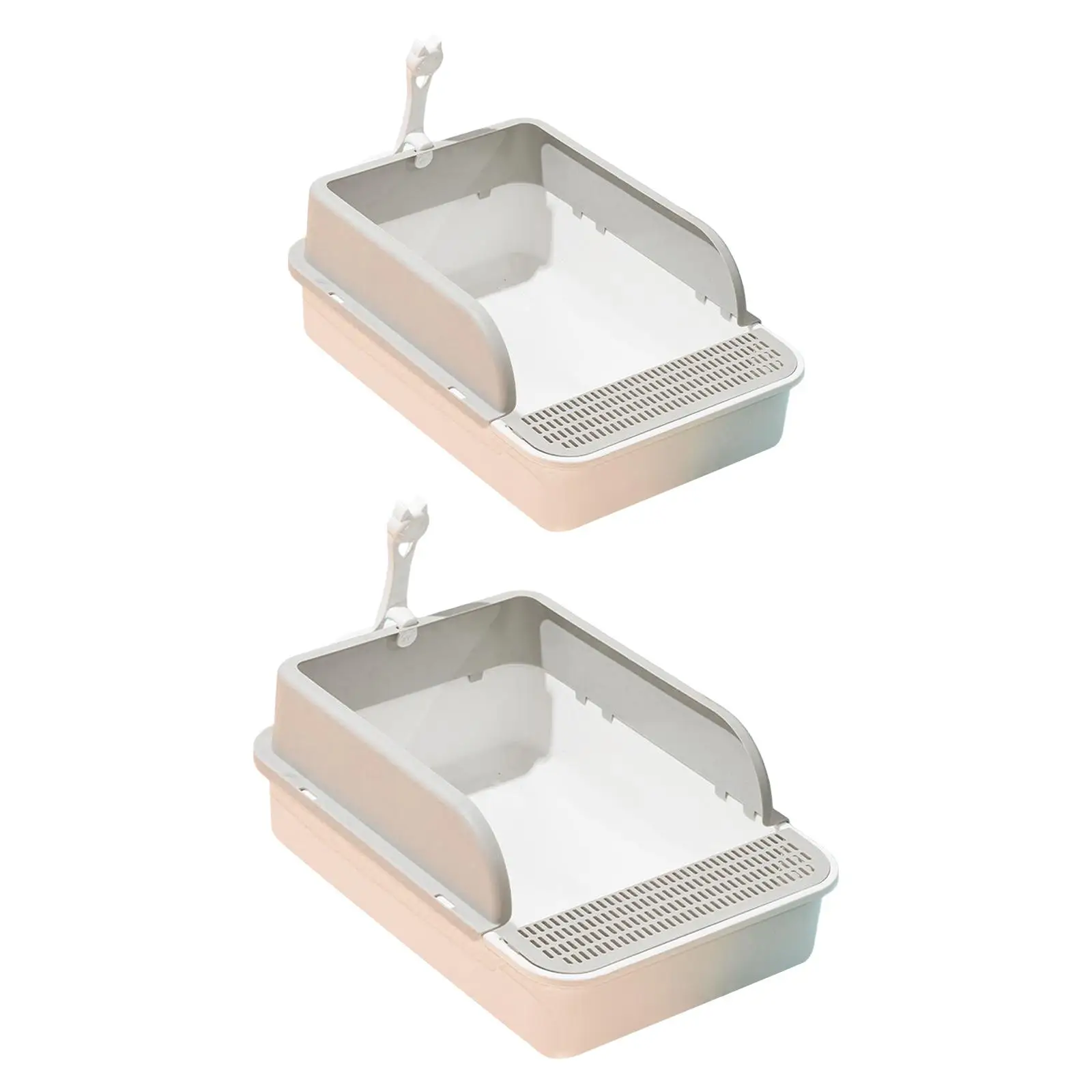 And Spoon Litter Pan Deep Loo Litter Container With High Sid
