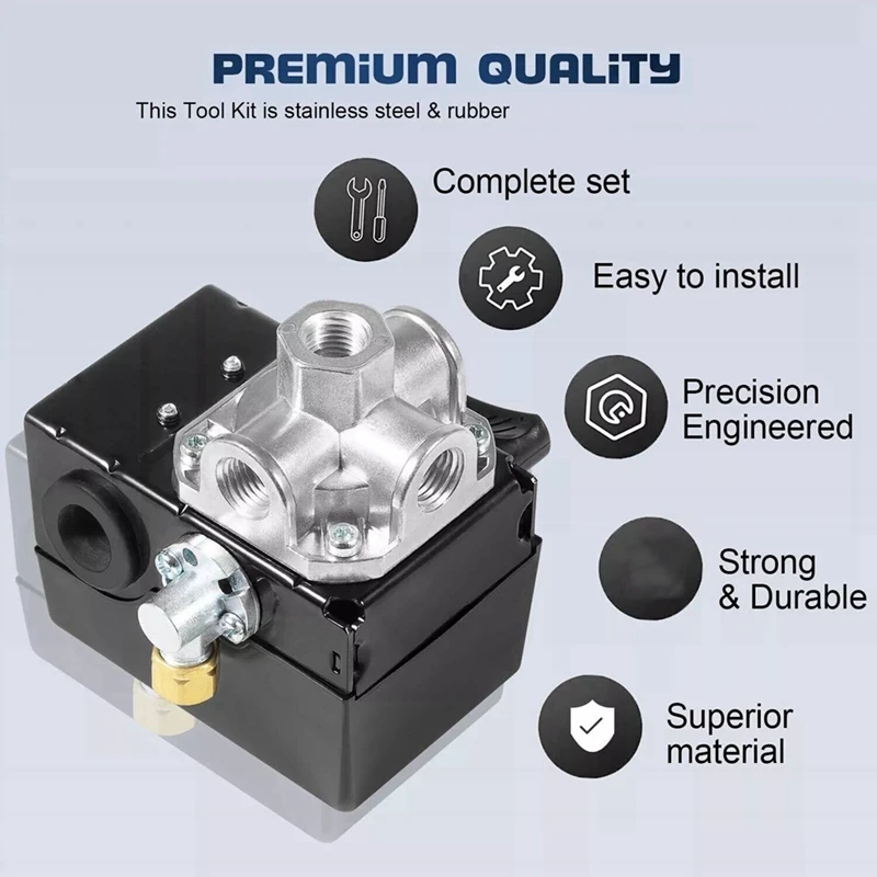 Реле давления 23474570 с/разгрузкой и рычагом включения/выключения для компрессора