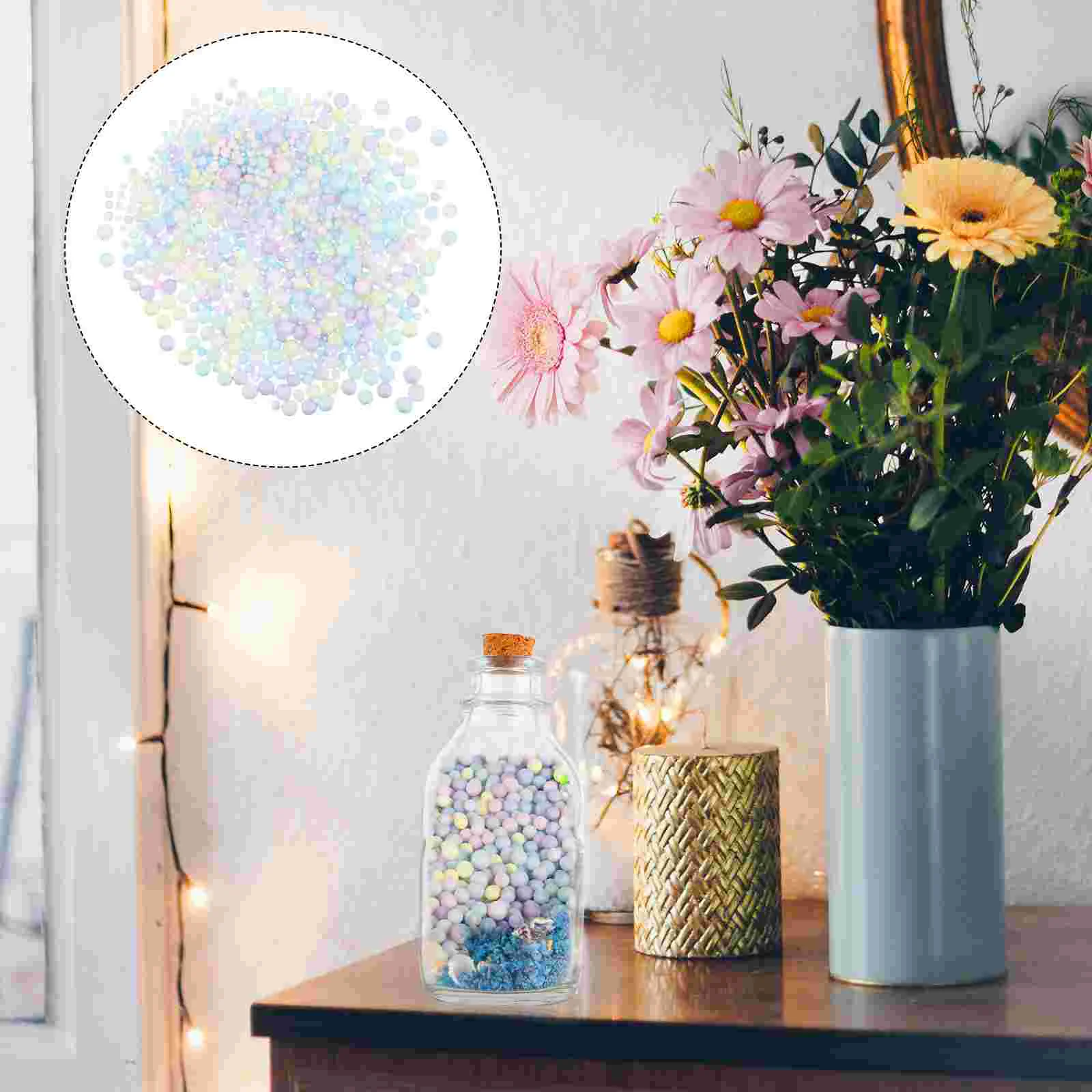 

Foam Particles Decorative Beads Colorful Filling Ball Gift Box Filler Modeling Foams Balls Stuffing