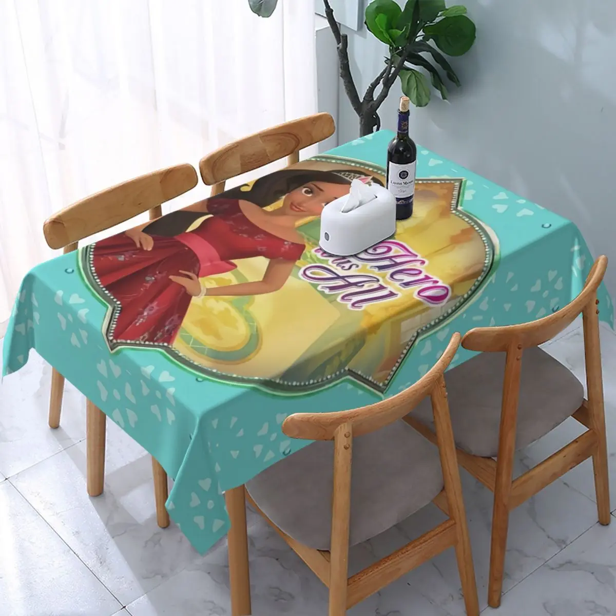 Прямоугольная Декоративная скатерть Елена авалора Disney маслостойкая Скатерть