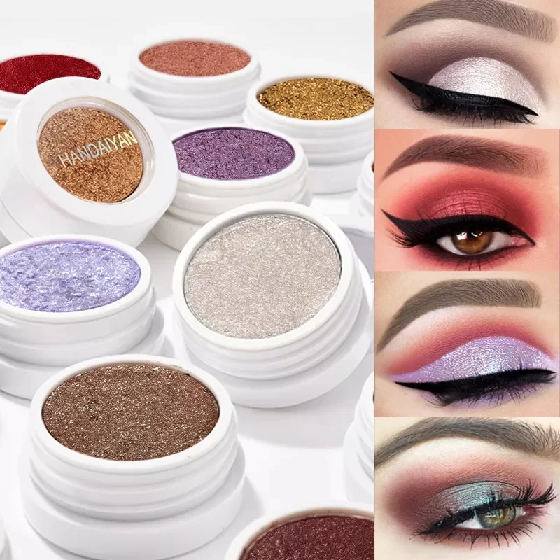 

Eyeshadow Powder Glitter Monochrome Pearl 12 Color Waterproof and Not Dizzy Long-lasting Fine Powder Quality Make-up for Women