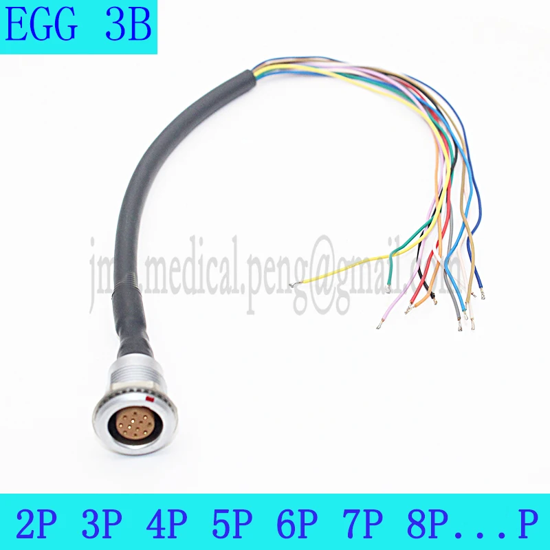 EGG 3B 2 3 4 5 6 Pin Female Socket Connector Flying Leads Cable Assemble EGG Connect PHG And FGG FHG Male Plug Lndustrial Camera