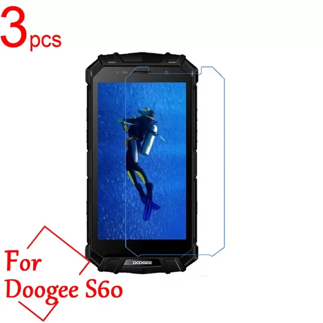 3pcs Ultra Clear/Matte/Nano Anti-Explosion LCD Screen Protector Film Cover for Doogee S60 S30 IP68 Protective Film + Cloth