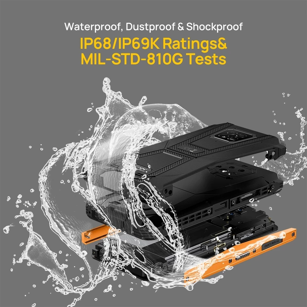 Ceny Osłona Ulefone 8 Pro Wytrzymały Telefon Komórkowy 6GB 128GB Android 11 Smartphone IP68 Wodoodporny Telefon Komórkowy Helio P60 Octa Core 5580mAh NFC