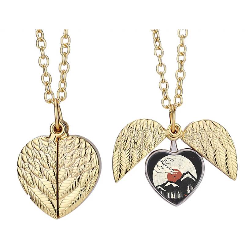 

Mtn Lp Ais Heart Active Angel Wing Necklace Beautiful Pendant Fashion Jewelry