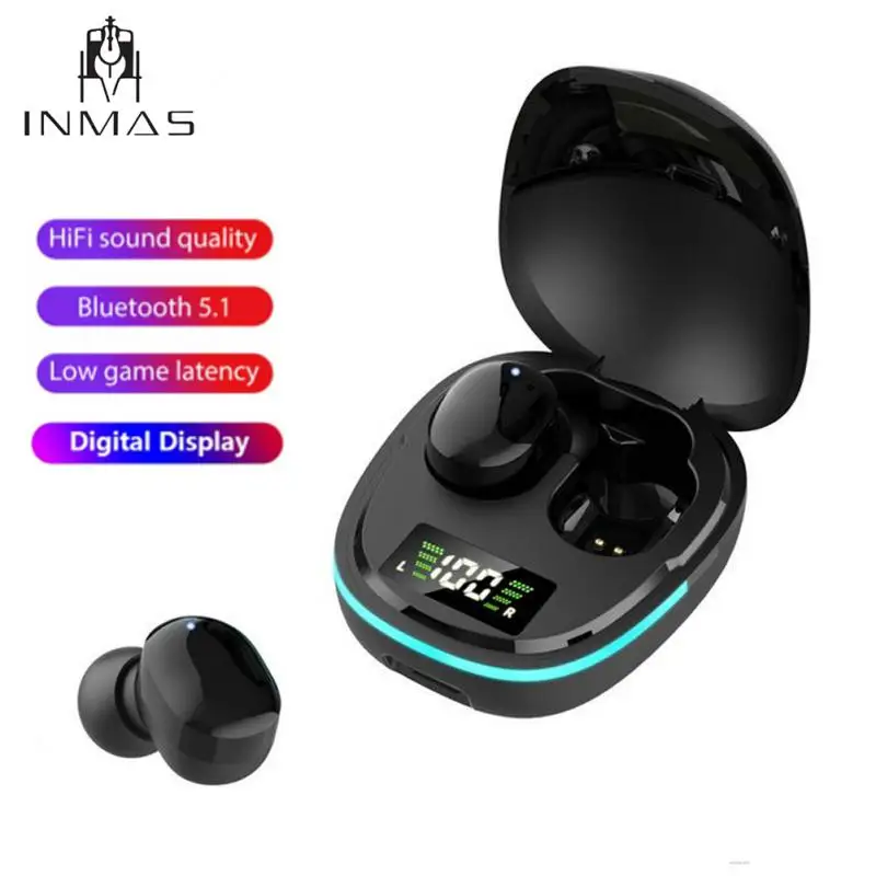 

Беспроводная Bluetooth-гарнитура XIAOMI TWS, спортивные наушники со светодиодным дисплеем, наушники с шумоподавлением, наушники Bluetooth, беспроводные ...