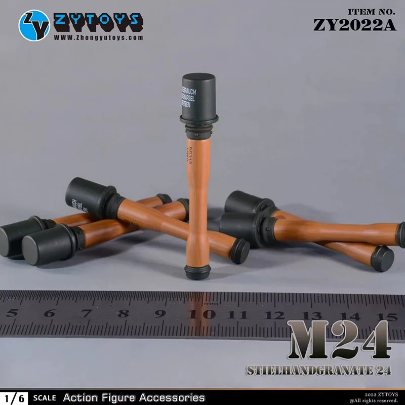 Фото ZYTOYS ZY2036 ZY2022 1/6 Немецкий ящик для хранения гранат M24, модель гранаты, аксессуар для сцены солдата, подходит для 12-дюймовых фигурок №3