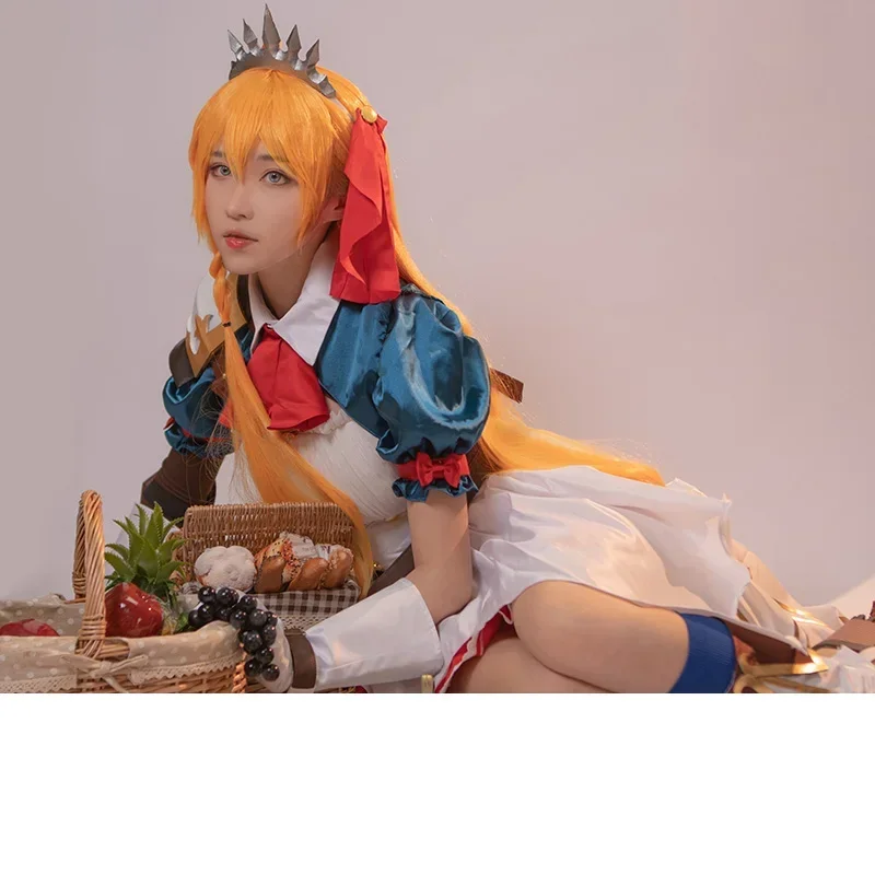 Аниме!Принцесса Connect! Re:Dive Pecorine милое платье принцессы униформа карнавальный