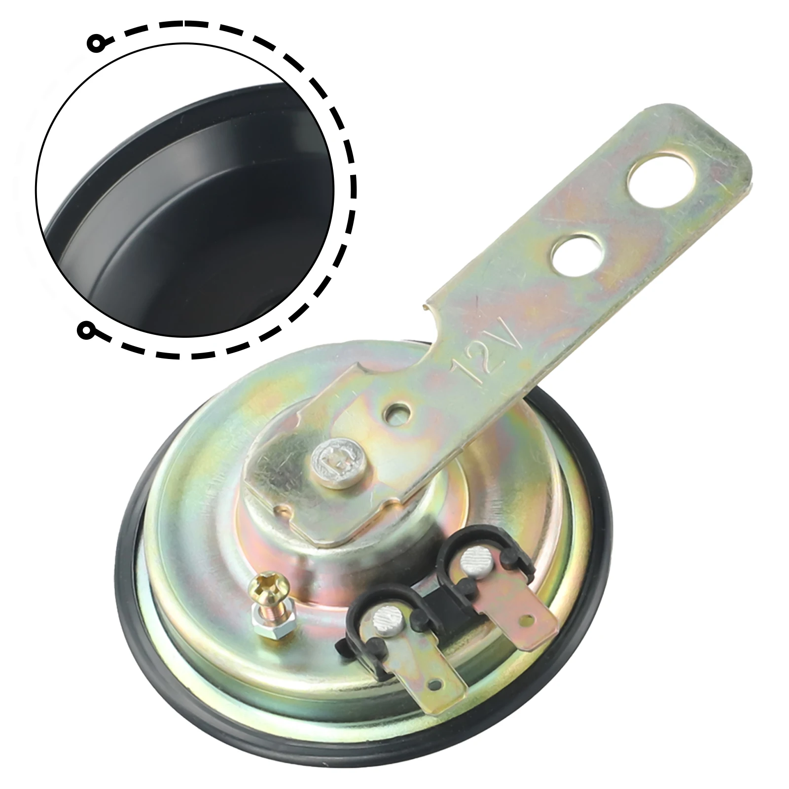 1 шт. мотоциклетный звуковой сигнал DC12V черный электрический сильный шок Universa-l