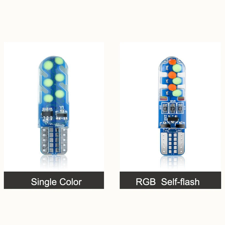 2 шт./лот RGB лампа для бега макс. 360 Вт 12 светодиодов COB 6 Прозрачная силиконовая