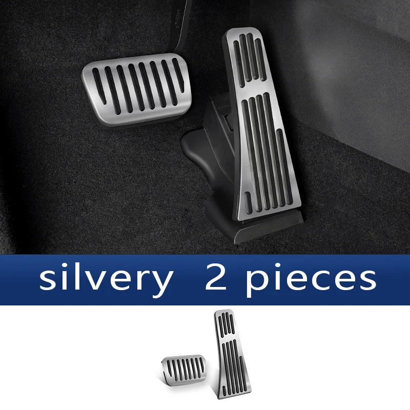 

Для BYD Sealion 7 морской лев 07 2024 2025 серебристый автомобильный чехол на педали тормоза, нескользящие подушечки, аксессуары для украшения интерьера