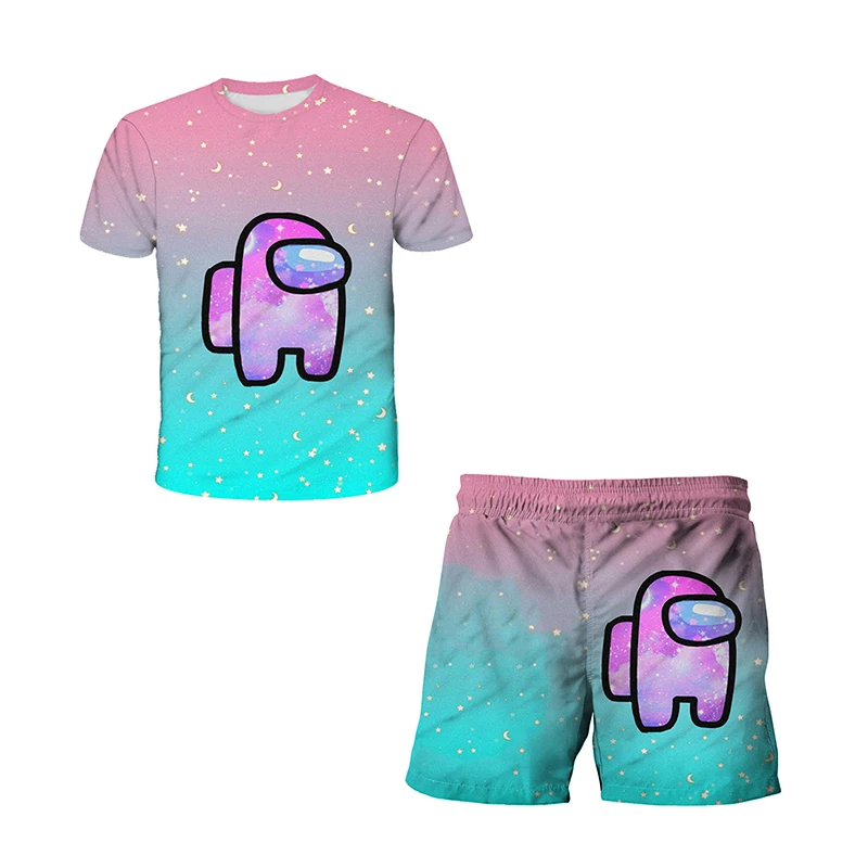 

2 шт./комплект, Детская футболка и шорты