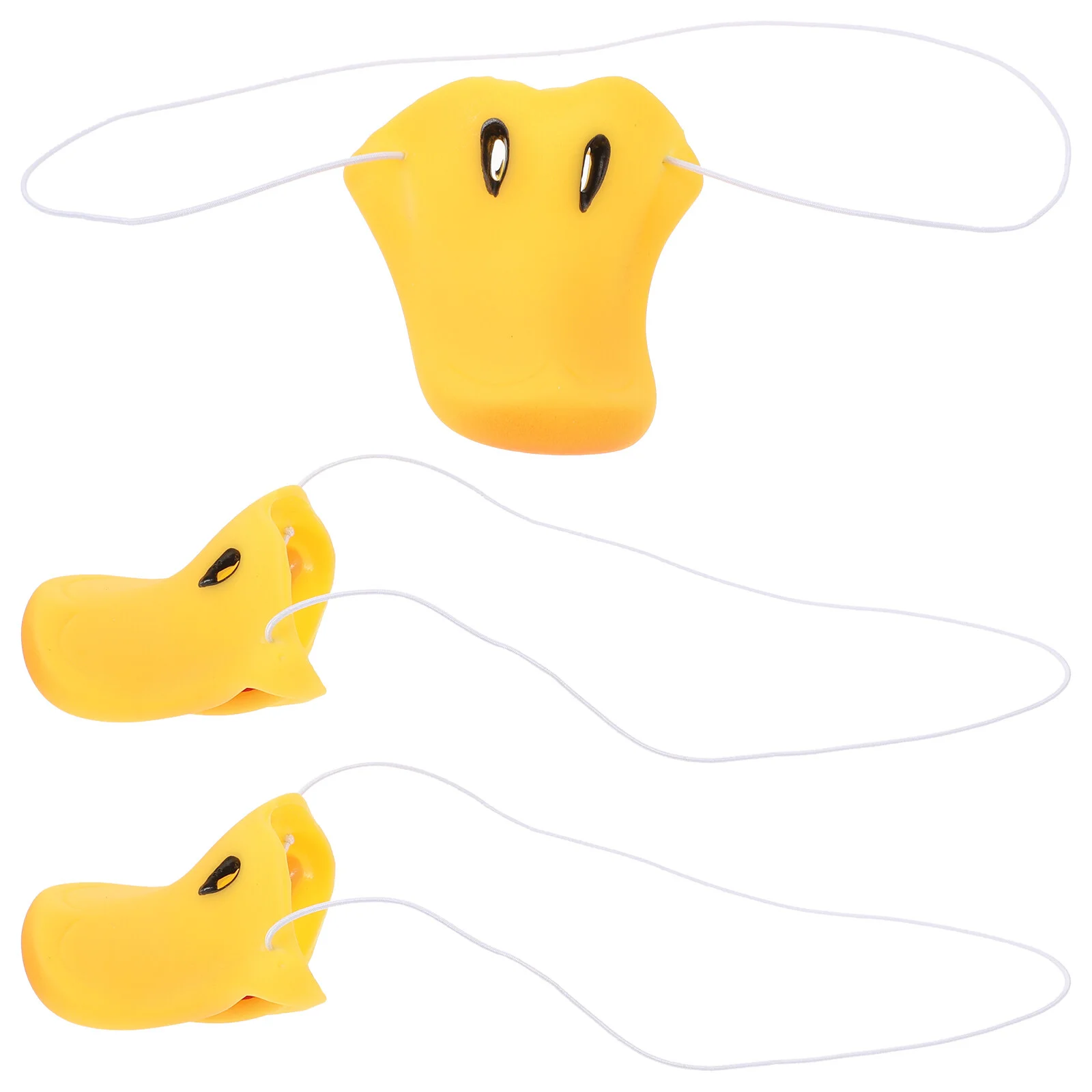 

3 Pcs Little Duck Makeup Accessories Replaceable Nose Prop Vinyl Noses Portable Props