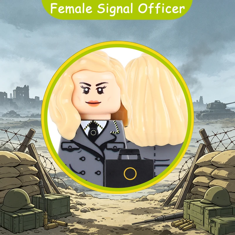 Фото Конструктор MOC: Фигурки военных, офицеров, солдат, с УФ-печатью, ВМФ, ВВС, пехота, медсестры, командиры, шлемы, флаги, кирпичики, игрушки №4