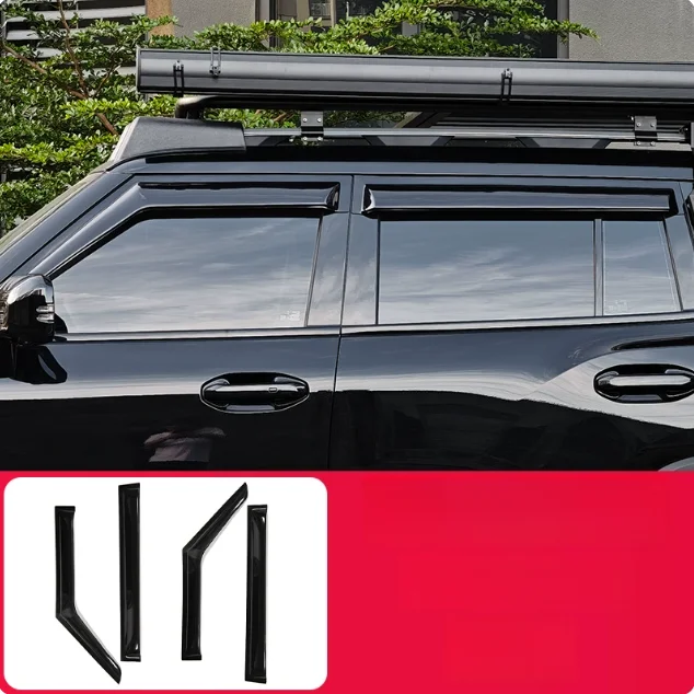 

Автомобильные дождевые брови, подходящие для Jetour Shanhai T1 2024 2025, черные дождевые брови с окном, модифицированный дождевик, внешние аксессуары для автомобиля