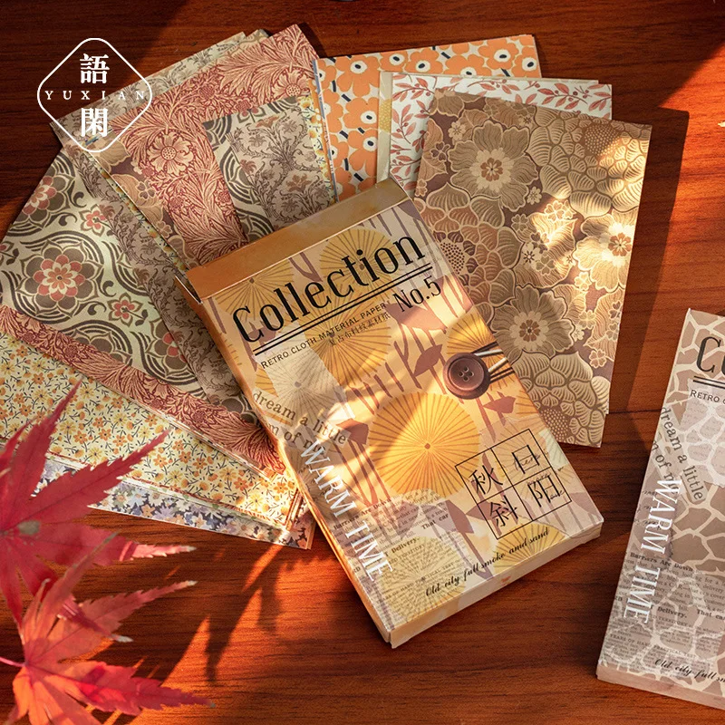 

60pcs Junk Journal Pages Retro Craft Paper Junk Vintage Paper Journal Decorative Paper Diary Retro Diy Paper For Scrapbook Album
