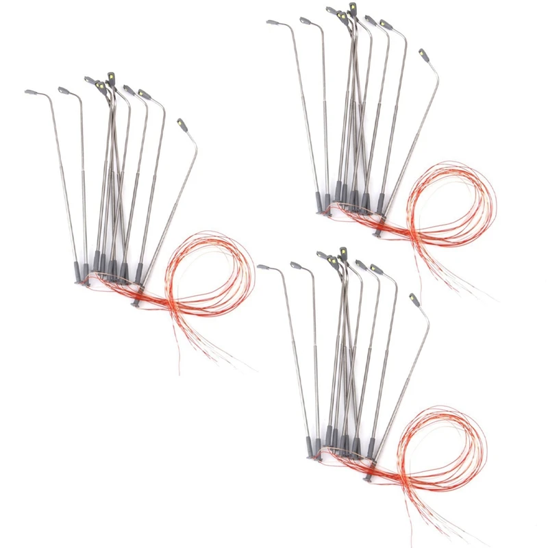 

30 Pcs Model LED Street Lamp Lighting Single Head Train Layout Landscape 1: 100
