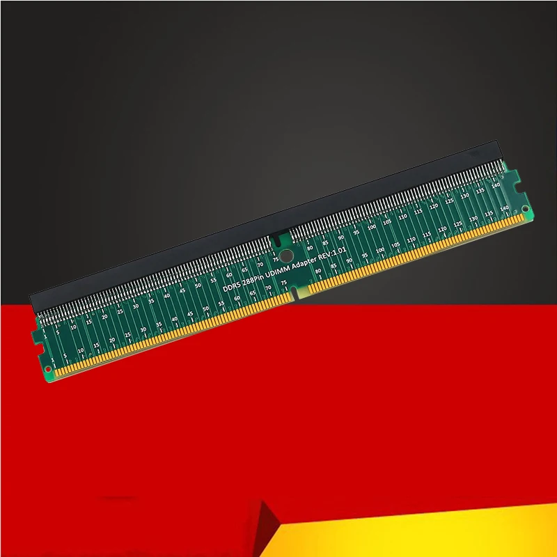 

DDR5 U-DIMM 288Pin Adapter Riser DDR5 Memory Test Protection Card DDR5 288Pin UDIMM Adapter Riser Expansion Board For Desktop PC