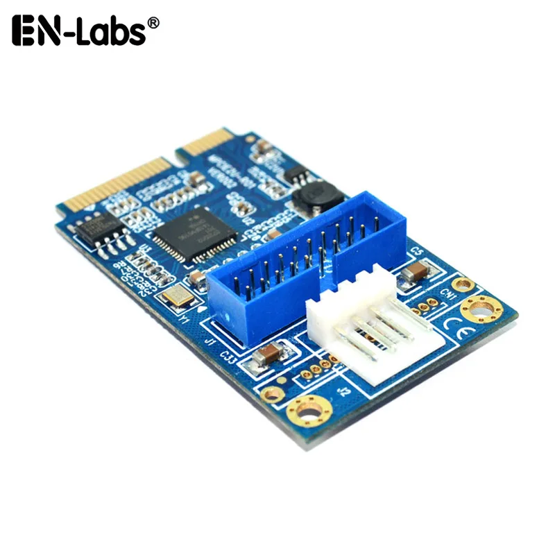 Mini Pcie para 20pin Usb 3.0 Placa-mãe Encabeçamento Conector Adaptador Mini Pci-e para Portas Usb3 Expansão Sata Molex 4pin Potência