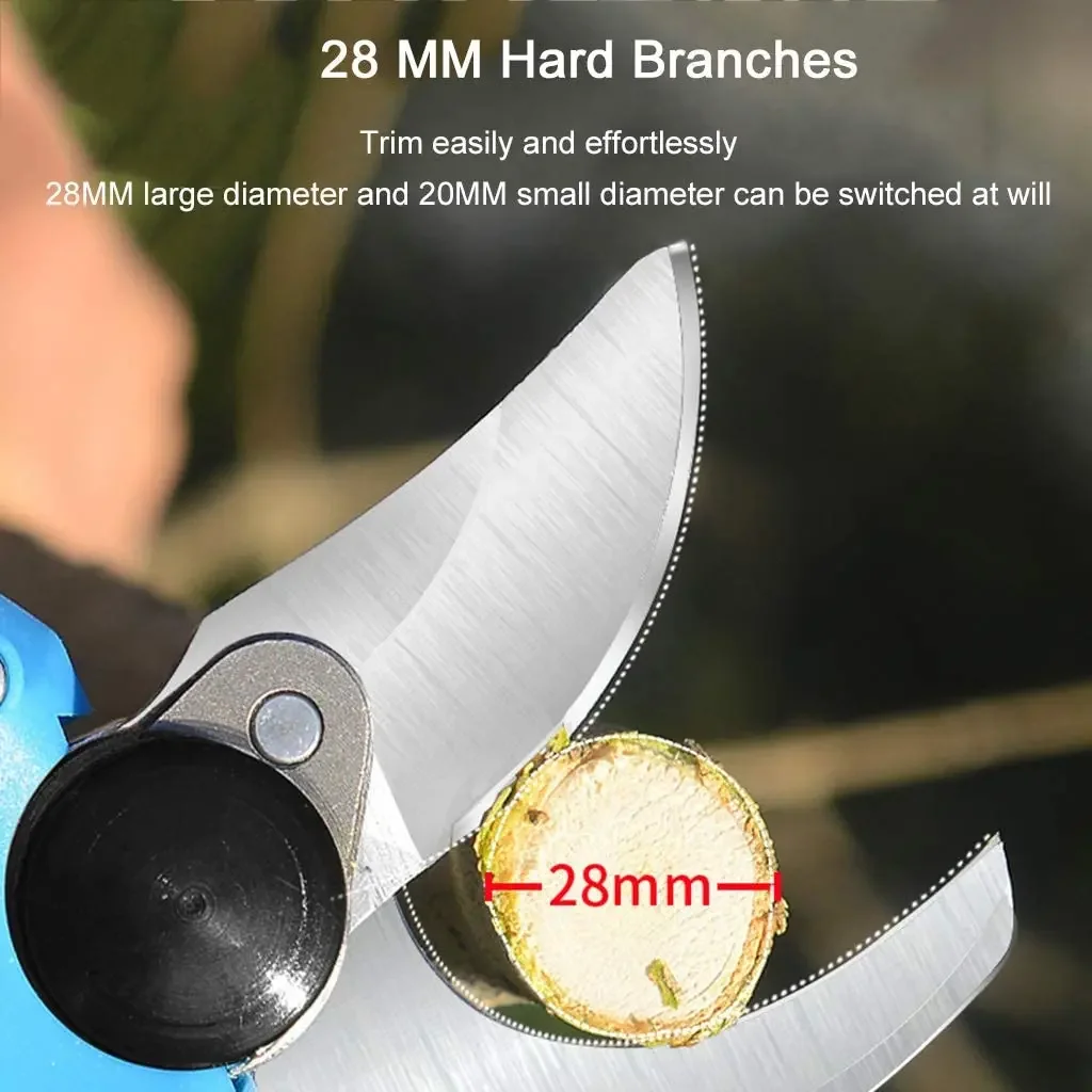 Беспроводной электрический секатор электрические секаторы диаметр резания 28 мм