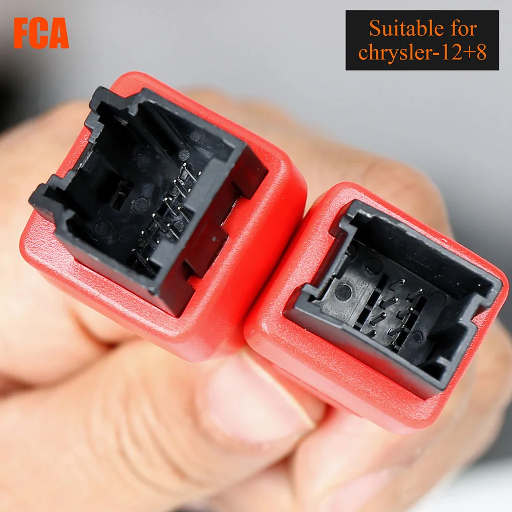 FCA 12 + 8-КОНТАКТНЫЙ Адаптер для 16-контактного OBD-кабеля Разъем Chrysler Jeep Dodge Fiat работа